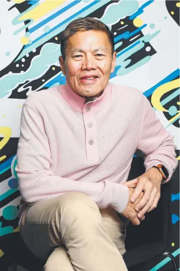  ??  ?? TOUGH CALL: Optus chief executive Allen Lew will have his work cut out to turn around the telco’s fortunes after it suffered a slump in quarterly profit.