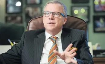  ?? MICHAEL BELL/FILE ?? Ex-premier Brad Wall says he’s done with politics, noting the shelf life of politician­s is shorter now because of social media. In March, he’ll address a Calgary audience in his first public talk since leaving office.