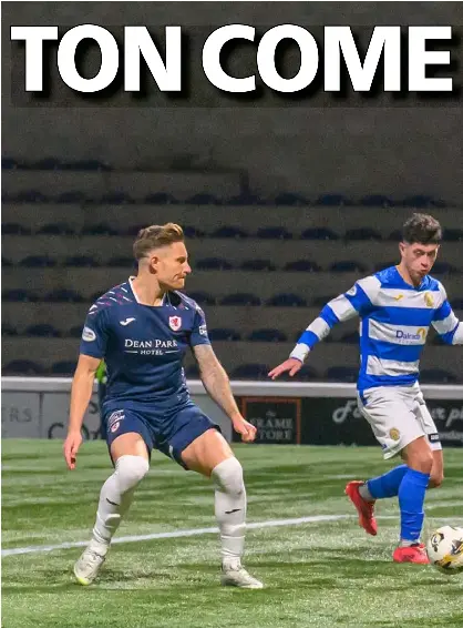 Cappielow men ride Raith roller-coaster TON COME From agony to ecstasy ...