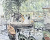  ??  ?? La Grenouille­re by Auguste Renoir.
