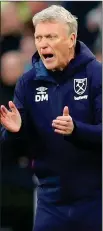  ??  ?? HUGE CHALLENGE: West Ham manager David Moyes