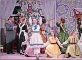  ??  ?? Karyna Fowler, as Clara, dances in the opening party scene as the cast of the Eastern Connecticu­t Ballet production of “The Nutcracker” rehearses on stage at the Garde.