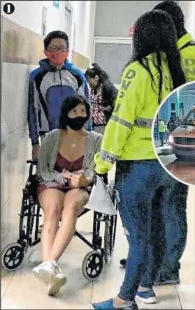  ?? Foto: Cortesía y captura de video ?? 1 1. La exreina permanecer­ía en el mismo hospital donde está su novio.