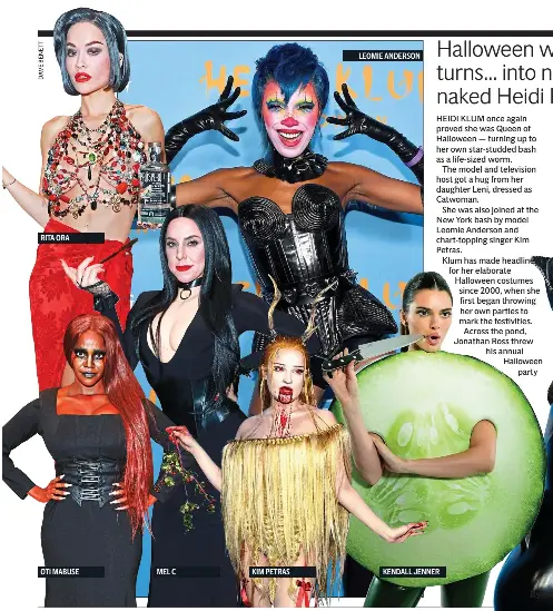 Halloween worms turns... into near naked Heidi Klum - PressReader