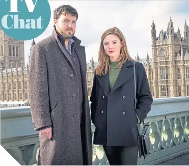  ??  ?? ● Tom Burke and Holliday Grainger return as Cormoran Strike and Robin Ellacott