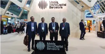  ?? ?? Julaihi (second right) together with (from left) Abdullah, Liwan and Len Talif at MWC24.