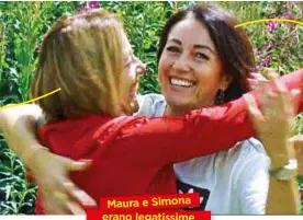  ??  ?? STESSA FAMIGL LIA, STESSO DRAMM MA Sopra, Simona Viceconte, suicida a a 45 anni. A sinist ra, l’abbraccio con la sorella Maura (più ù a sinistra, in gara) ), che si è uccisa a 51 an ni.