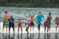  ?? / Amanda Posila for The Center for Family Justice ?? Campers and mentors in the 2019 Camp HOPE program at Camp Hi-Rock in Massachuse­tts.