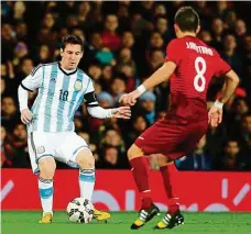  ?? Foto: 4x Profimedia.cz ?? Třikrát a nic Lionel Messi už má v nohou tři světové šampionáty (2006, 2010, 2014), kdy jeho role v argentinsk­ém týmu rostla až do dnešní hvězdné role. Titul však nezískal.