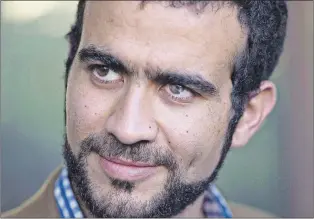  ?? CP PHOTO ?? Lawyers for Omar Khadr are not commenting on reports Ottawa will give Khadr an apology and a $10.5 million settlement in the long-running lawsuit related to alleged offences that occurred in Afghanista­n in 2002 when he was 15 years old. Khadr had sued...