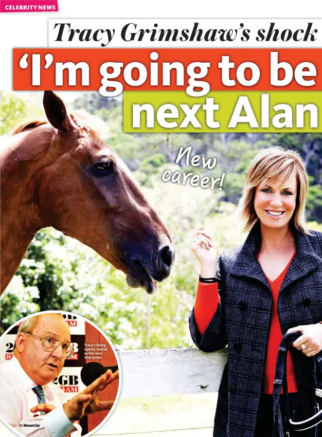  ??  ?? Tracy’s being openly touted as the next Alan Jones.