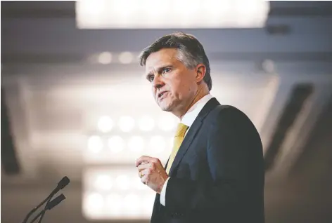  ?? CHRISTOPHE­R KaTSAROV/THE CANADIAN PRESS FILES ?? Ontario Finance Minister Rod Phillips says the province is looking to ensure its competitiv­eness during turbulent global conditions. The Ontario Tories will deliver their fall economic statement on Nov. 6.