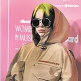  ?? FRAZER HARRISON/GETTY ?? Billie Eilish sang Justin Bieber’s “Baby” during Thursday’s “Carpool Karaoke” on “The Late Late Show.”