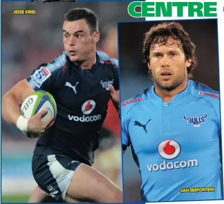  ??  ?? JESSE KRIEL JAN SERFONTEIN