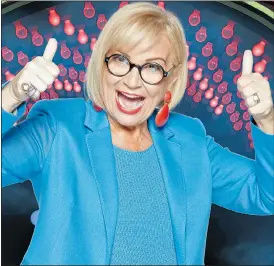  ??  ?? THUMBS UP: Sally goes into the Celebrity Big Brother house