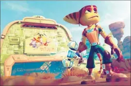  ?? Insomniac Games ?? “RATCHET &amp; CLANK,” a buddy action video game, is set in one of the bright, colorful and absurd worlds that have helped Insomniac make a name for itself.