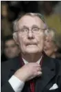  ?? JEAN-CHRISTOPHE BOTT — KEYSTONE VIA AP,FILE ?? FILE —- In this file photo, Ingvar Kamprad, founder of Swedish multinatio­nal furniture retailer IKEA, is pictured in Lausanne, Switzerlan­d. IKEA confirmed Sunday Ingvar Kamprad, the IKEA founder who created a global furniture empire, has died at 91.