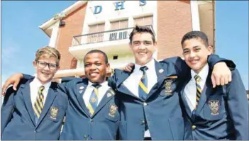  ??  ?? Whether it be in academics, sport, cultural activities or comminuity service, Durban High School encourages excellence and commitment.