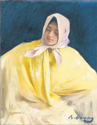  ?? SOTHEBY'S ?? Chula con mantón amarillo, el cuadro de Ramon Casas robado en Barcelona en 1982