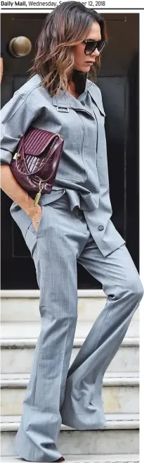  ??  ?? Autumn-ready: Victoria Beckham in flares