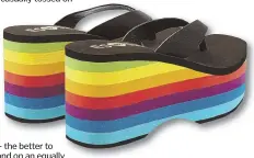  ??  ?? Q PARADISE LEATHER PLATFORM FLIP FLOPS, ESXRD, $85