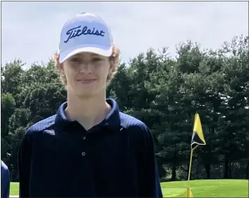  ?? COURTESY PHOTO ?? Dracut High’s Colin Underwood is 4-1-1in individual golf matches this fall. He’s also a talented hockey player.