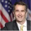  ?? | WIN MCNAMEE/ GETTY IMAGES ?? Ralph Northam, the Democratic candidate for governor of Virginia, greets supporters at an election night rally in Fairfax, Virginia.