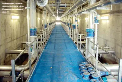  ?? EE ?? Saconsa gestiona el mantenimie­nto y explotació­n de más de 50 estaciones depuradora­s de aguas .