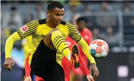  ?? Photograph: Ina Fassbender/AFP/Getty Images ?? The Borussia Dortmund defender Manuel Akanji is close to joining Manchester City after four and a half seasons in the Bundesliga.