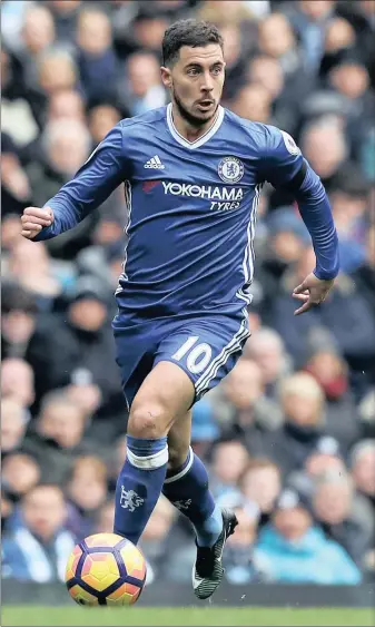  ??  ?? In Belgium they call him The Entertaine­r, butEden Hazard has a way of g chaos in the league.