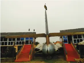  ?? (Wikimedia Commons) ?? THE AIR FRANCE 139 hijacked plane, now in an open-air museum in Aero Beach, Uganda.