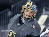  ?? PHOTO AFP ?? Marc-andré Fleury lors du cinquième match de la série face au Wild.