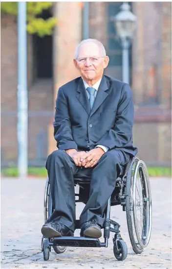  ?? FOTO: ANDREAS GORA/GETTY IMAGES ?? Wolfgang Schäuble während der Einheits-Feierlichk­eiten in Potsdam.