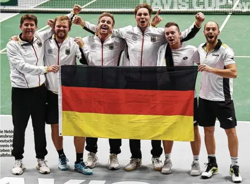  ?? ?? Die Helden von Innsbruck: Deutschlan­ds Tennis-Herren stehen im Halbfinale.