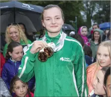  ??  ?? Mona with her European medals.