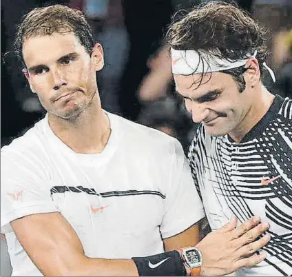  ?? FOTO: AP ?? Nadal y Federer máximos favoritos al título en el Masters 1000 de Montreal que comienza este lunes