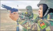  ?? AFP ?? ON TARGET: Afghan National Army (ANA) soldiers take part in a military exercise at a base in Guzara district in Herat province.