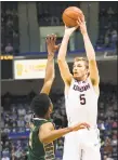  ?? UConn athletics ?? Niels Giffey, who won two national titles at UConn, will make his Jim Calhoun Charity All-Star Game debut on Friday at Mohegan Sun Arena.