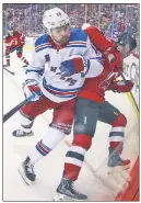  ?? USA Today Sports ?? CHECKMATE: Alexis Lafreniere and the Rangers need to keep up the physical play throughout the playoffs, writes The Post’s Larry Brooks.