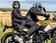  ??  ?? Dads, mums, kids and pillion – the future of motorcycli­ng in their hands