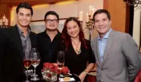  ??  ?? FABIO Ide, Julius Babao, Christine Bersola Babao, Edu Manzano