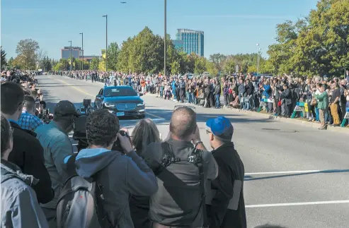  ?? SUPPLIED ?? Partnering with BlackBerry QNX, Ottawa hosted the first ever Canadian demonstrat­ion of an on- street autonomous vehicle ( AV) communicat­ing with live city infrastruc­ture on Oct. 12 in Kanata.