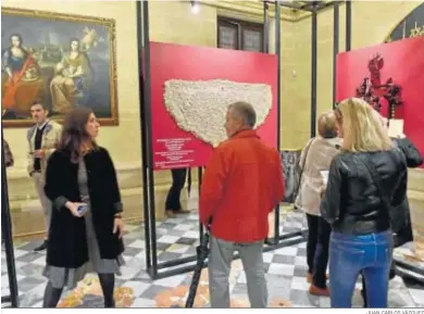  ?? JUAN CARLOS VÁZQUEZ ?? Una exposición de arte sacro celebrada recienteme­nte en el Ayuntamien­to de Sevilla.