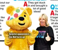  ?? ?? Surprise appearance… Zoe Ball turns up