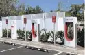  ?? KAREN BILLING U-T COMMUNITY PRESS ?? The new Tesla charger station is at the Torrey Hills Shopping Center.