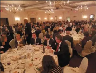  ?? PHOTOS BY DONNA ROVINS - MEDIANEWS GROUP ?? The Greater West Chester Chamber of Commerce presented its annual awards Feb. 7 — recognizin­g four community organizati­ons and individual­s for their service to the community in 2018. This photo shows the nearly sold-out banquet at the Desmond Hotel.