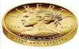  ??  ?? WASHINGTON: This undated handout image provided by the US Mint shows the design for the 2017 American Liberty 225th Anniversar­y Gold Coin. The coin is worth $100. — AP