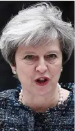  ??  ?? Election: British Prime Minister Theresa May