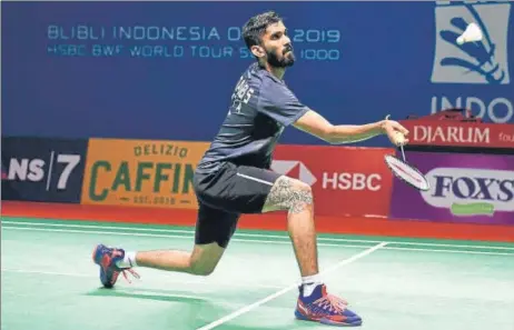  ?? GETTY IMAGES ?? ■
Kidambi Srikanth is lying at 21st place in the Race to Tokyo rankings and needs to get inside the top 16 places to qualify for the Olympics.