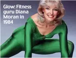  ??  ?? Glow: Fitness guru Diana Moran in 1984